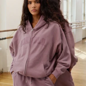 Varsity ADANOLA Oversized Full Zip Hoodie