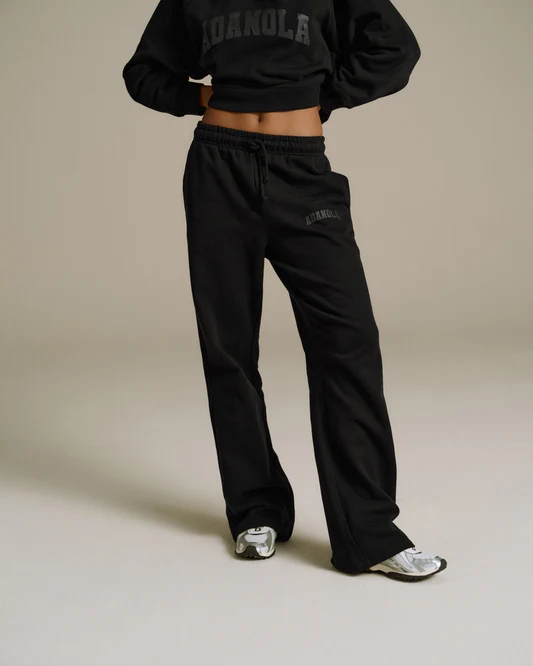ADANOLA Varsity Loose Fit Straight Leg Sweatpants