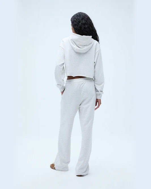 ADANOLA SPORT Raw Hem Crop Hoodie