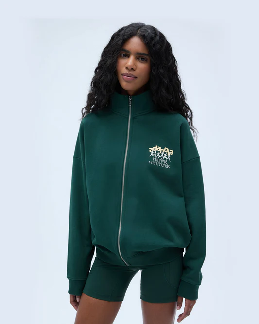 Runners ADANOLA Oversized Funnel Full Zip Sweatshirt