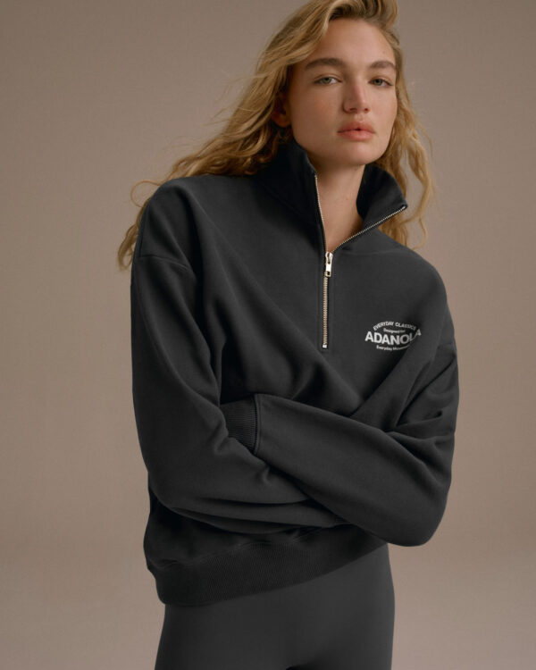 Classics Oversized Funnel Neck Zip Sweatshirt