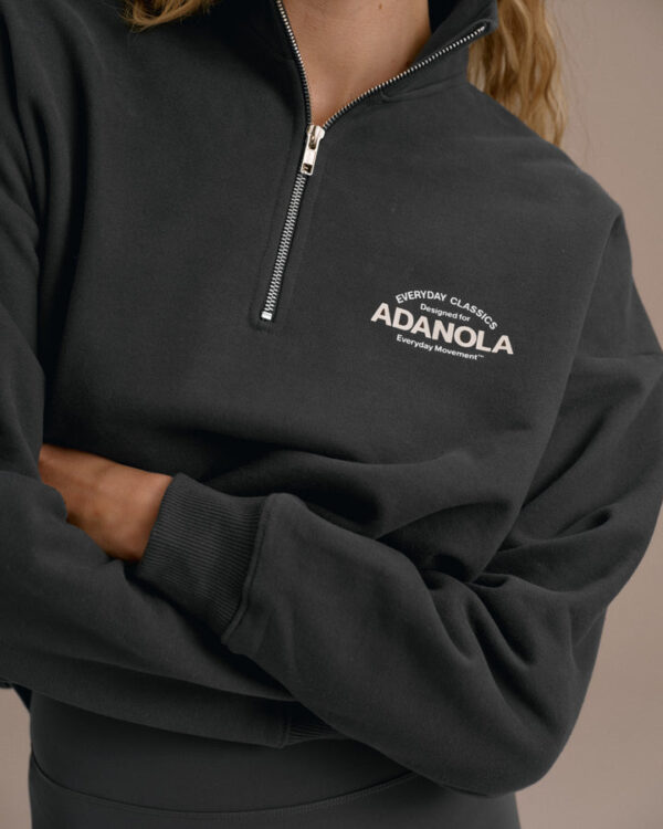 Classics Oversized Funnel Neck Zip Sweatshirt - Image 3