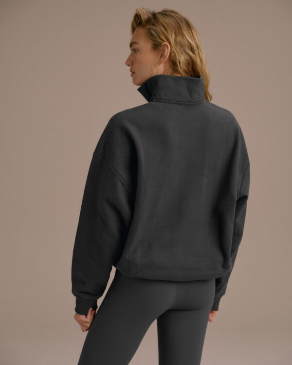 Classics Oversized Funnel Neck Zip Sweatshirt - Image 4